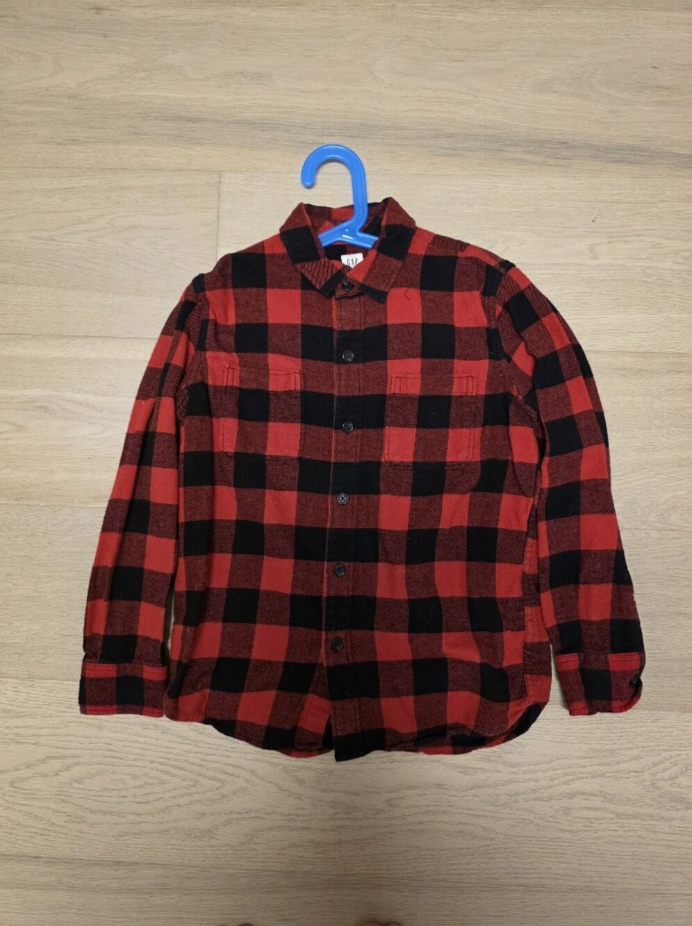 Gap kids flannel plaid shirt L